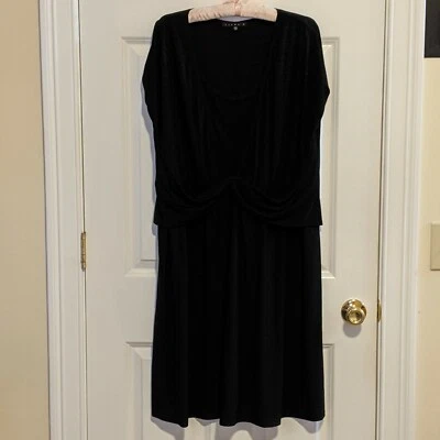 NEW Ladies Black  Simple Dress, by Tiana B.,  Size 1X - Image 1 of 4
