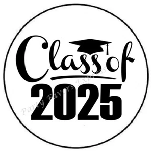 CLASS OF 2025 GRADUATION ENVELOPE SEALS LABELS STICKERS PARTY FAVORS - Picture 1 of 2