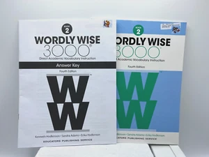 WORDLY WISE 3000 4TH EDITION BOOK 2 SET -- STUDENT BOOK w/ ANSWER KEY - Picture 1 of 6