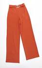 Quiz Womens Orange Polyester Trousers Size 8 L31 in Regular - ring details