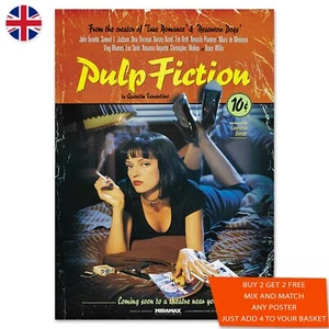 Pulp Fiction Movie Poster Print A5 A4 A3 A2 A1 2022 Wall Art Maxi Classic - 1107 - Picture 1 of 2