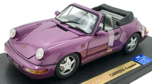 Anson 1/18 Scale Diecast 30309-W - Porsche 911 Carrera 4 Cabriolet - Purple - Picture 1 of 5