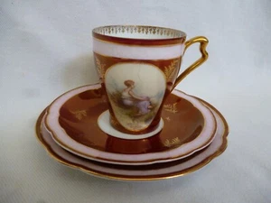 Rosenthal Jugendstil Kaffeegedeck Kaffeetasse Gebäckteller Carmen Junge Frau IV - Bild 1 von 10