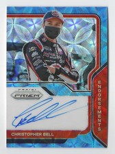 Christopher Bell 2021 Prizm Endorsements Autograph Card /30 (Hyper Blue) "Rare"