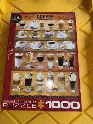 EuroGraphics Coffee Jigsaw Puzzle 1000-Piece, Model:6000-0589 New NIB - Image 1 of 3