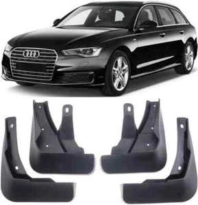 Genuine Full Set Splash Guards Mud Flaps For 2016-2018 Audi A6 C7 Sedan Estate - Picture 1 of 8