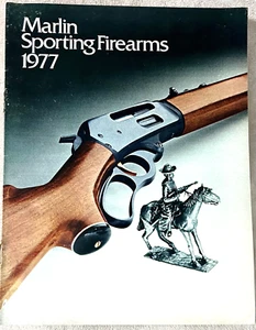 CATÁLOGO FOLLETO ARMAS DE FUEGO DEPORTIVAS MARLIN 1977 ORIGINAL DE FÁBRICA - 32 PÁGINAS - Imagen 1 de 8