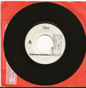 STING POLICE IF YOU LOVE SOMEBODY, SET THEM FREE RARE SPAIN TEST PRESSING - Picture 1 of 2