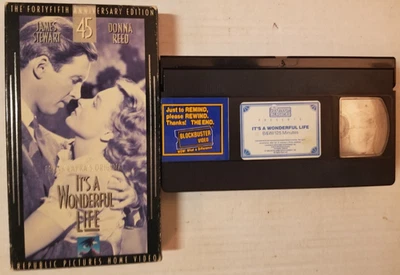 📼VTG📼Its a Wonderful Life📼(VHS, 45th Anniversary Ed)📼Former Rental📼TESTED📼 - Image 1 of 2