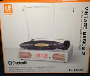 Danfi Audio Vinyl Record Player with Bluetooth and Built-In Speakers - Picture 1 of 4