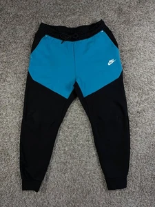 Pantalones de chándal Nike Sportswear Tech polar azules negros para hombre grandes cónicos CU4495-015 - Imagen 1 de 11