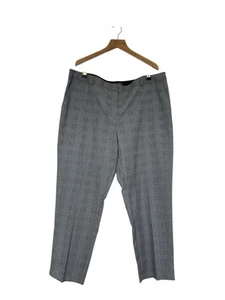 Pantalón inteligente de trabajo Principles gris a cuadros mezcla de poliéster talla 18 PVP £35 - Imagen 1 de 9