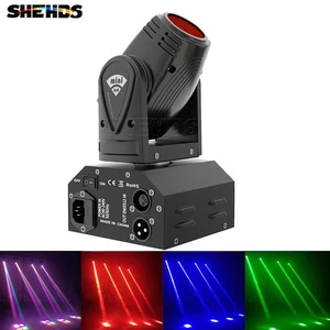 10W LED RBGW Mini Moving Head Light 4in1 Spot Beam Light DMX DJ KTV Party Stage - Picture 1 of 20