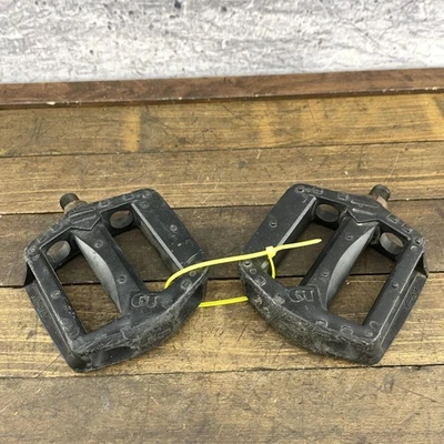 Pedales de bicicleta GT BMX 1/2 negro VP-912 par fuente burbuja plataforma de la vieja escuela 3 Foto 1 de 4