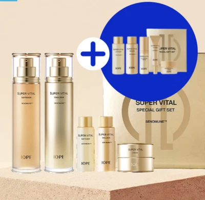 Juego de cuidado de la piel IOPE Super Vital 2 piezas (suavizante y emulsión) reafirmante antiarrugas Foto 1 de 2