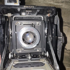 Graflex Graphic 2 1/4 x 3 1/4 Camera Hugo Meyer RngFndr + Singer Roll Hld As-Is - Picture 1 of 20