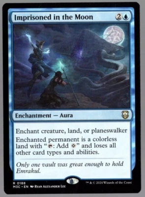 Imprisoned in the Moon 0188 Non Foil Rare Modern Horizons 3 MTG Near Mint - Image 1 of 2
