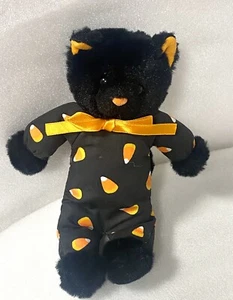 Black Cat Halloween plush candy corn 9” - Picture 1 of 4