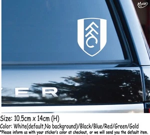 Fulham Car Sicker Reflective England Football Decals Stickers Best Gifts - Picture 1 of 2