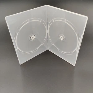 20 FUNDAS TRANSPARENTES DOBLES DE 7 mm DELGADAS DVD/CD CON MANGA - Side by Side - Imagen 1 de 4
