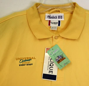 Universal Orlando Resort Event Staff Employee Polo Shirt by Clique Men's 2XL NWT - Picture 1 of 6