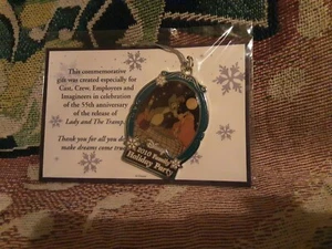 Disney Family Holiday Party 2010 Lady and the Tramp Ornament NEW! - Picture 1 of 3