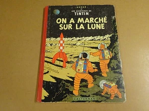 BD HC RE 1958 / TINTIN - ON A MARCHÉ SUR LA LUNE - Bild 1 von 8