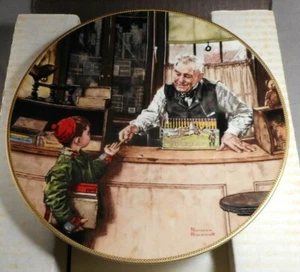 Back To School Norman Rockwell Collector Plate # 3599C - Picture 1 of 4