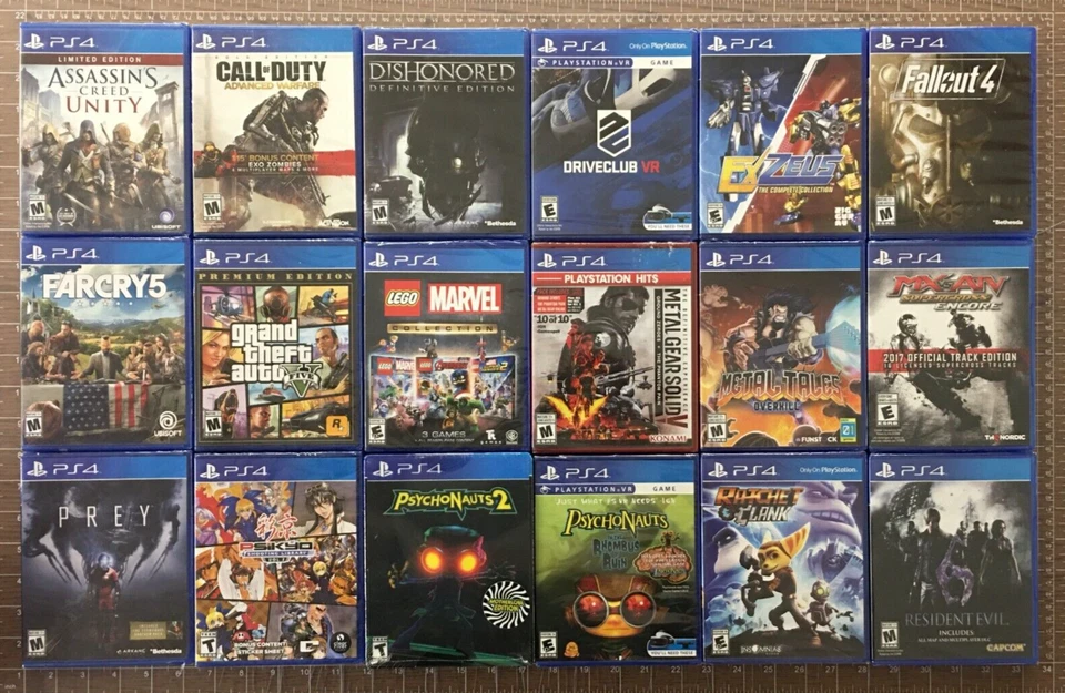 You Pick - New Sealed PS4 (Sony PlayStation 4) Games - New Sealed - US Seller - Image 1 of 2