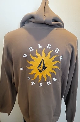 Nueva sudadera con capucha y cremallera Volcom Stone Kahki Roundabout 2XL para hombre Foto 1 de 4