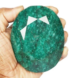 Enorme piedra preciosa suelta corte facetado ovalado 2071 CT esmeralda verde natural certificada por EGL - Imagen 1 de 4