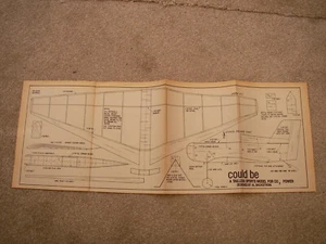 Aeromodeller Plans of the Could Be & Pee Wee Bumble Bee Tailless & Unorthodox - Picture 1 of 2