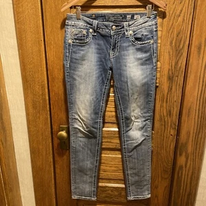 Miss Me Jeans Signature Skinny Gr. 28 Strass Pailletten - Bild 1 von 12