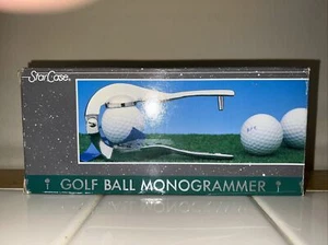 Vintage Star Case Golf Ball Monogrammer Three Letter - Picture 1 of 5