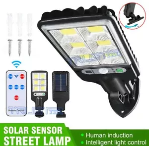 1200000LM LED Solar Flood Light Security Motion Sensor Outdoor Yard Street Wall - Picture 1 of 12