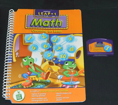 Leapfrog Leappad Leap 1 Math Counting on Leap Book & Cartridge Set - Image 1 of 4