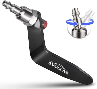 Percha de gancho para viga de herramienta neumática con accesorio de aire giratorio de 1/4 pulgada y 360°, luz Foto 1 de 4