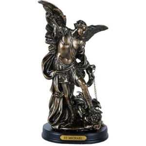 Archangel Michael Bronze Statue Figurine 8 inch - Picture 1 of 1