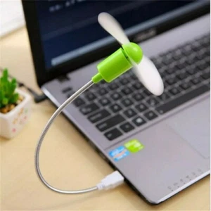 Ventilateur USB PC Mini avec Tige Flexible Rafraîchisseur Portable - Photo 1/4