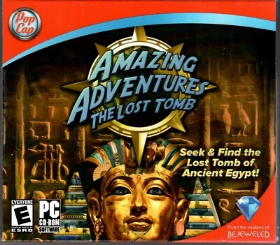 Amazing Adventures The Lost Tomb~2007 PopCap~PC CD-ROM~XP/Vista/2000~SEALED~NEW - Image 1 of 3