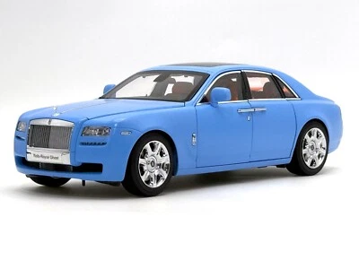 KYOSHO 1:18  Rolls-Royce Ghost Light Blue KS08802LB Diecast Metal Model Car - Image 1 of 4