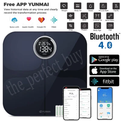 YUNMAI Premium Bluetooth Escala Inteligente de Gordura Corporal - IOS Android Fitbit Apple Health - Imagem 1 de 4