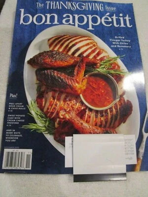 bon appetit Magazine November 2020 The Thanksgiving Issue Brand New - Image 1 of 2