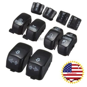 10x Hand Control Switch Housing Caps Fit For Harley Touring Electra Street Glide - Picture 1 of 13