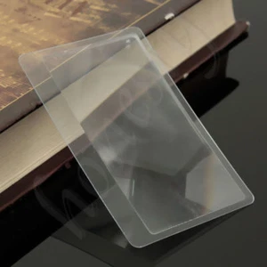5/10/20pcs Credit Card 3X Magnifier Reading Magnifying Glass Pocket Magnifier - Picture 1 of 8