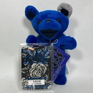 Vintage Grateful Dead Bear 7” Touch of Grey Liquid Blue 1990s Limited Edition - Picture 1 of 12