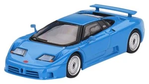 TrueScale Miniatures MINI GT 1/64 Bugatti EB110 GT Blue Bugatti Left Han - Foto 1 di 1