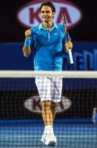 ● RARE RF FEDERER AUSTRALIAN OPEN 2010 NIKE TENNIS SHORTS SIZE MEN'S ADULT M ● - Picture 1 of 16