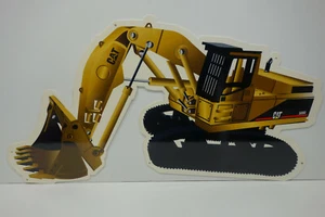 KATZE FRONTSCHAUFEL BAGGER STAHLHÄNDLER GESTANZTES SCHILD EMAILLE 30" BREIT MAL 18" H  - Bild 1 von 2