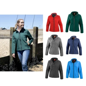 Result Women's Classic Softshell Jacket R121F-Ladies Waterproof Soft Winter Coat - Picture 1 of 15
